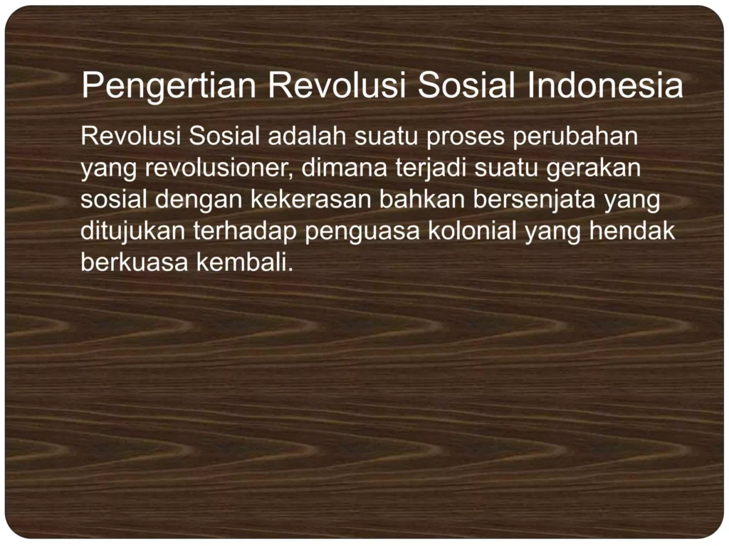 Revolusi Sosial Positif Indonesia
